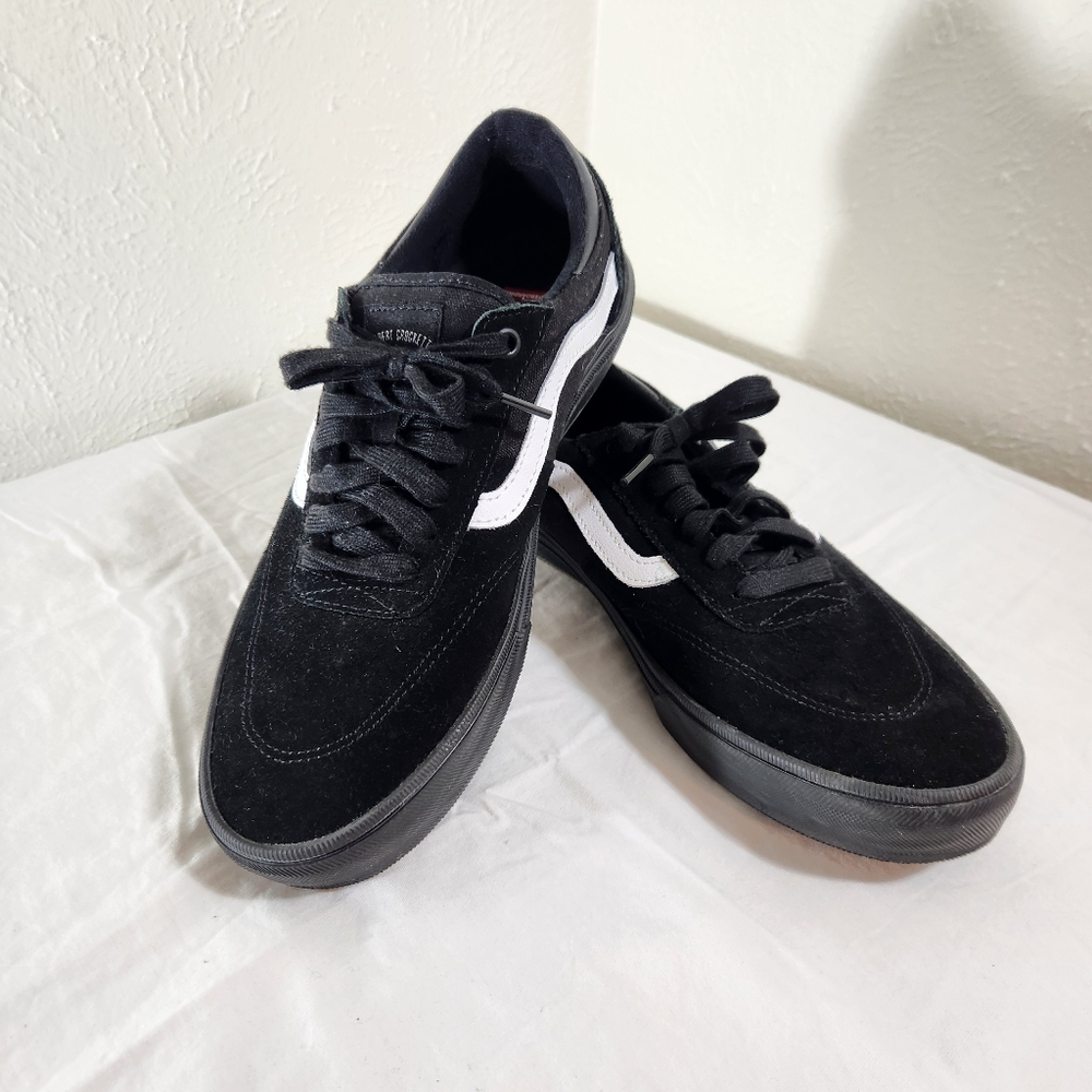 Vans Black and White Suede Men's Sneakers Size 10